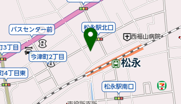 パンダ お好み焼きの地図画像