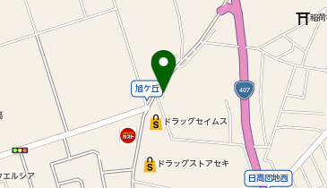 餃子のはながさの地図画像