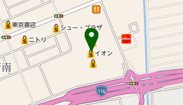 バンバンバン餃子 イオン新潟西店の地図画像