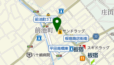 餃子弁慶の地図画像