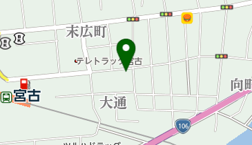 海鮮居酒屋 山水の地図画像