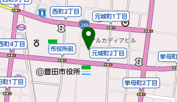 てんてこまいの地図画像