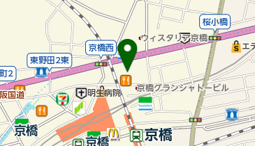 明ごころ 本店の地図画像