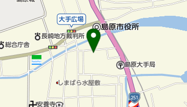 居酒屋割烹雲仙の地図画像