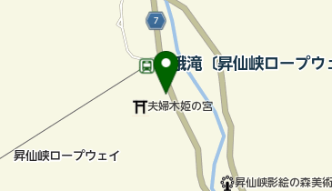 昇仙館の地図画像