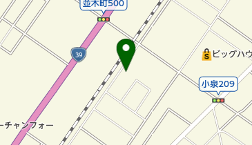 焼肉ブータンの地図画像