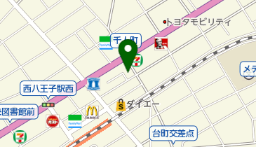 西八焼肉の地図画像