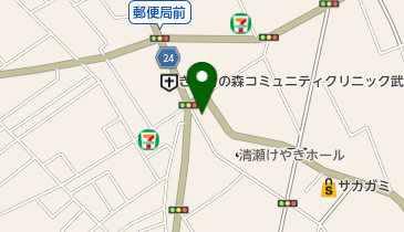 濱蝶焼肉の地図画像