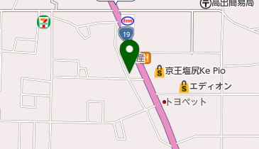 焼肉楽園 塩尻店の地図画像