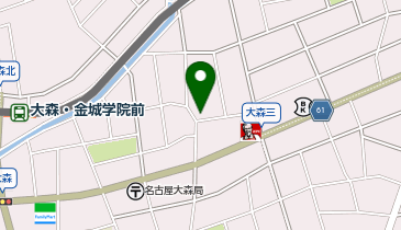 炭火焼肉和家大森店の地図画像