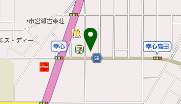 焼肉からし家の地図画像