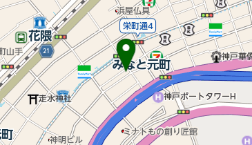 味一 海岸通の地図画像