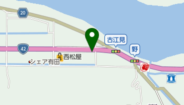 焼肉牛若の地図画像