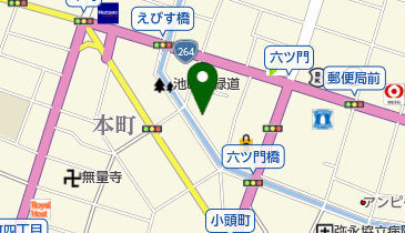 焼肉のひがし田 本店の地図画像