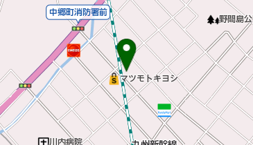 焼肉なべしま 川内原田店の地図画像