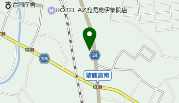 焼肉なべしま 伊集院店の地図画像