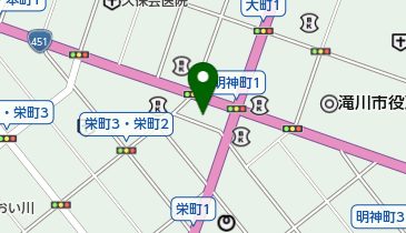 味のなかたの地図画像