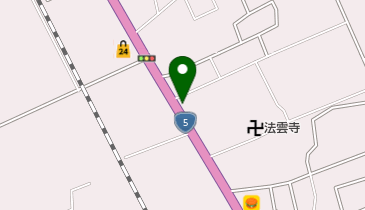 まつざき食堂の地図画像