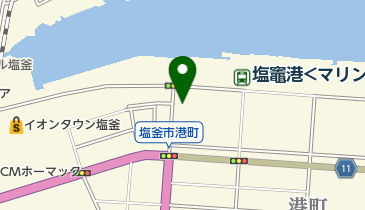 割烹いな長の地図画像