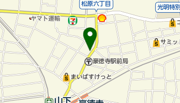 旬菜魚 いなだの地図画像