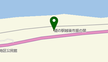 道の駅 越後 市振の関 お食事処の地図画像