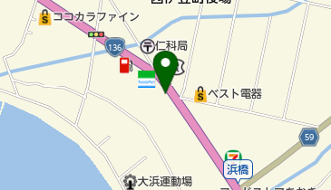 喜久屋食堂の地図画像