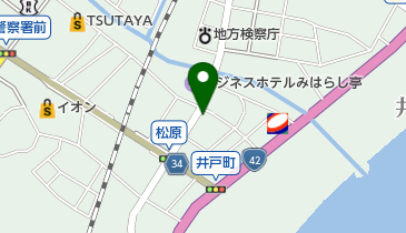 松田食堂の地図画像