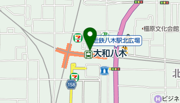 大和名代うどん つくし 八木店の地図画像