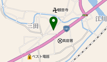 松川食堂の地図画像