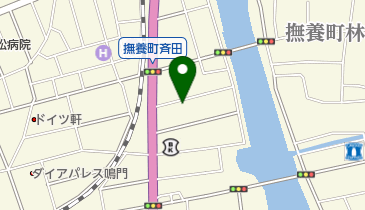 あそこ食堂の地図画像