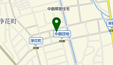 中鶴うどんの地図画像