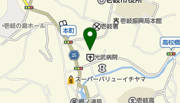 一休食堂の地図画像