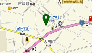 矢城食堂の地図画像