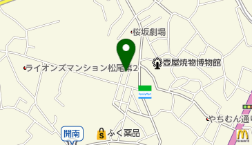 金壷食堂の地図画像