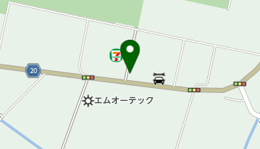 そば処おさだの地図画像