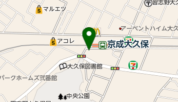 二葉 大久保店の地図画像