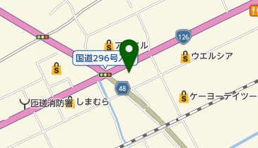 なかとうそば処の地図画像