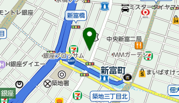 小諸そば 新富町店の地図画像