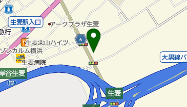 立喰そば うどん どん八 生麦店の地図画像