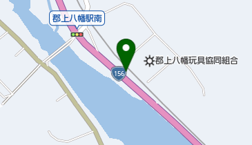 郡山八幡そば八の地図画像