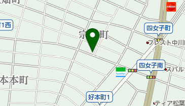 丸岡うどんの地図画像