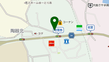 土佐うどんの地図画像