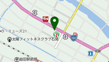 うどんの萬栄の地図画像