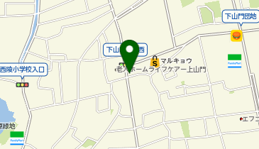 大地のうどんの地図画像