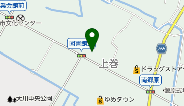 あずみうどん大川店の地図画像