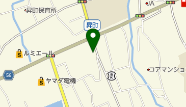 三八うどんの地図画像