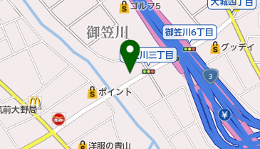 狐狸庵 大野城店の地図画像