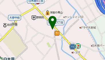 甚徳うどんの地図画像