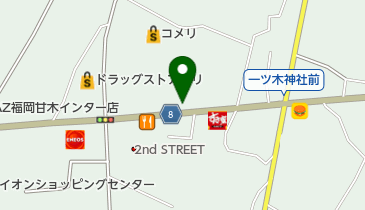 一六うどんの地図画像