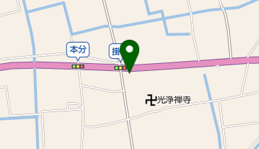 一吉うどんの地図画像